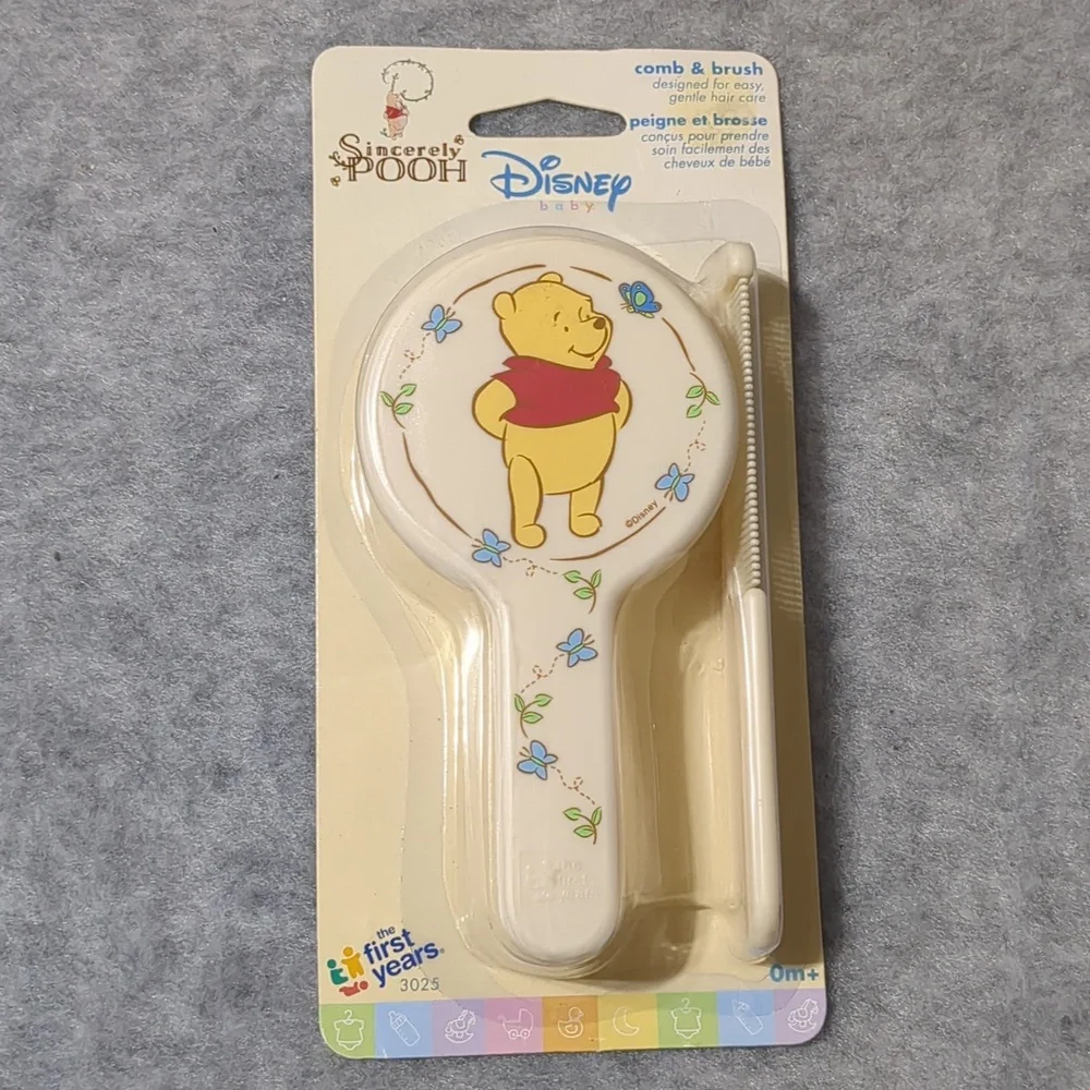 Vintage The First Years Disney Winnie the Pooh Comb and Brush Set NWT
